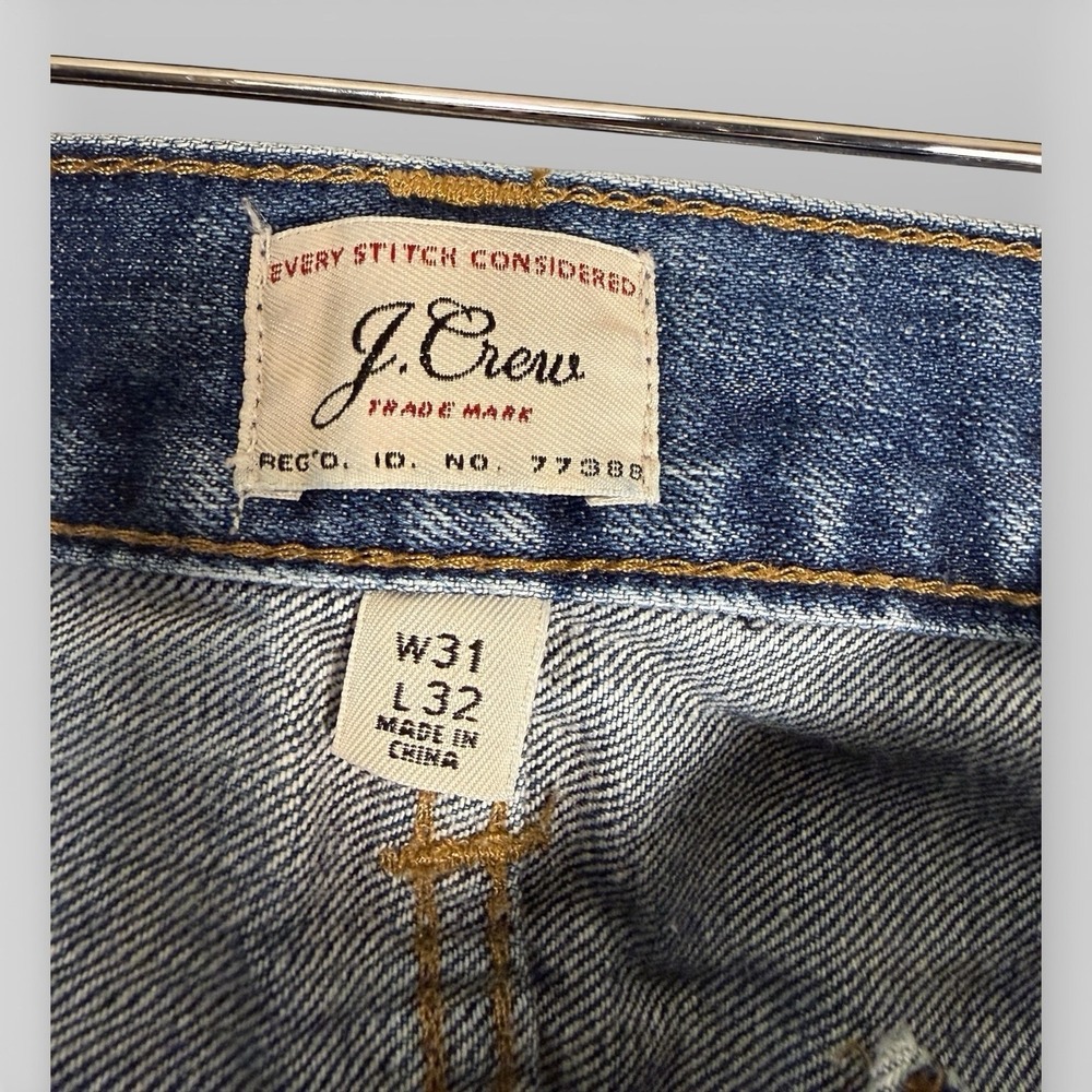 J Crew Jeans Men 31x32  Denim 770 Straight Fit Medium Wash - Picture 6 of 11